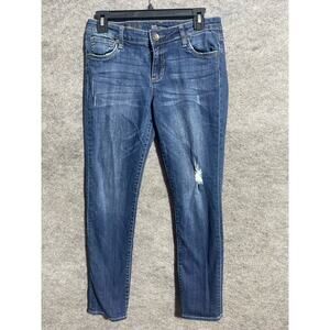 Kut from the Kloth Jeans Womens 4 Boyfriend Stretch Dark Wash Denim Blue